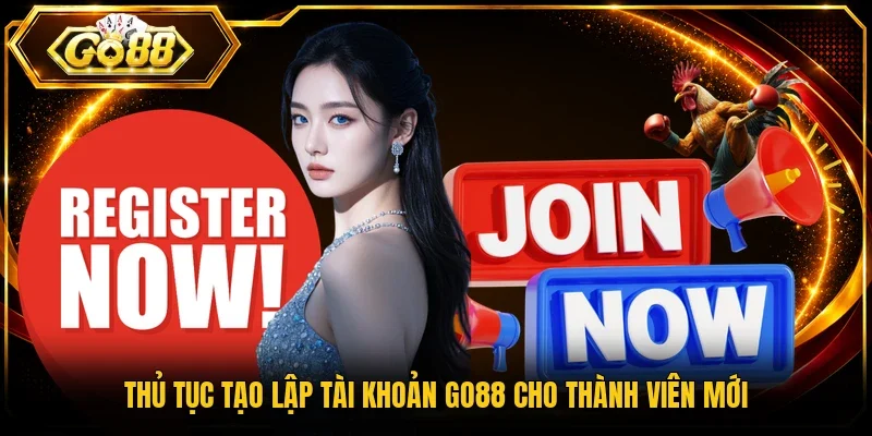 Thủ tục tạo lập tài khoản Go88 cho thành viên mới
