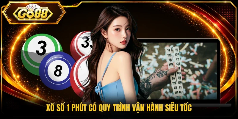 Xổ số 1 phút có quy trình vận hành siêu tốc